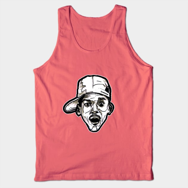 Fresh Prince of Bel Air Suprised Look Tank Top by sketchnkustom